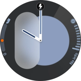 When the battery charging icon is displayed, charging is in progress.