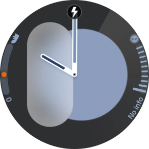 When the battery charging icon is displayed, charging is in progress.