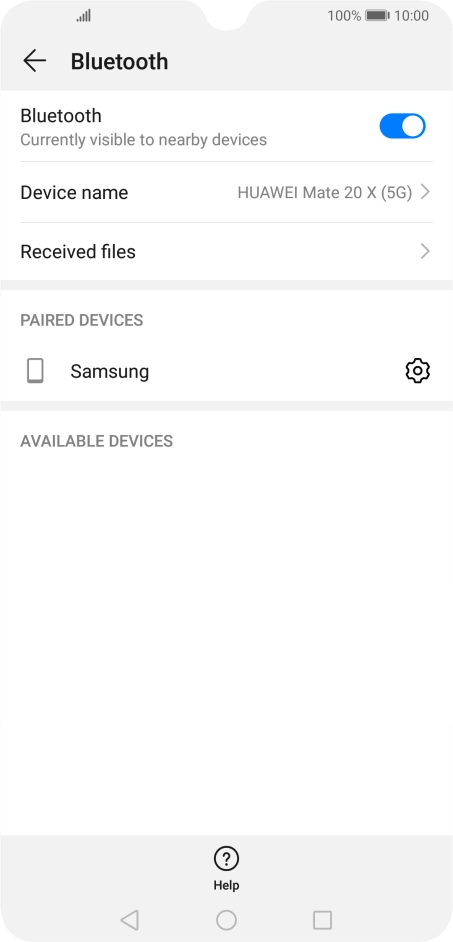 Press the Home key to return to the home screen.