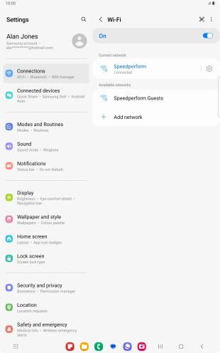 Press the Home key to return to the home screen.
