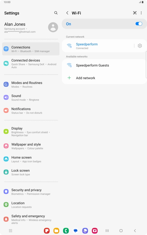Press the Home key to return to the home screen.