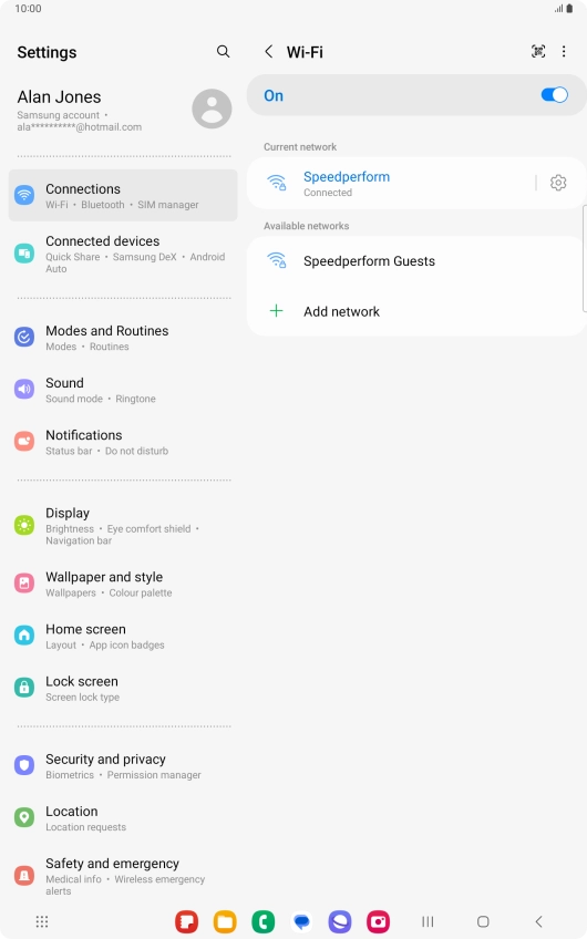 Press the Home key to return to the home screen.