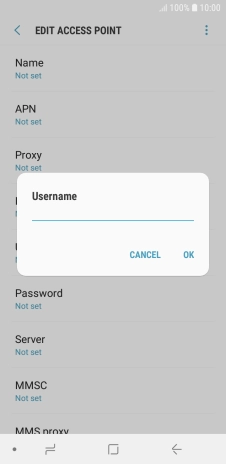 Key in eesecure and press OK.