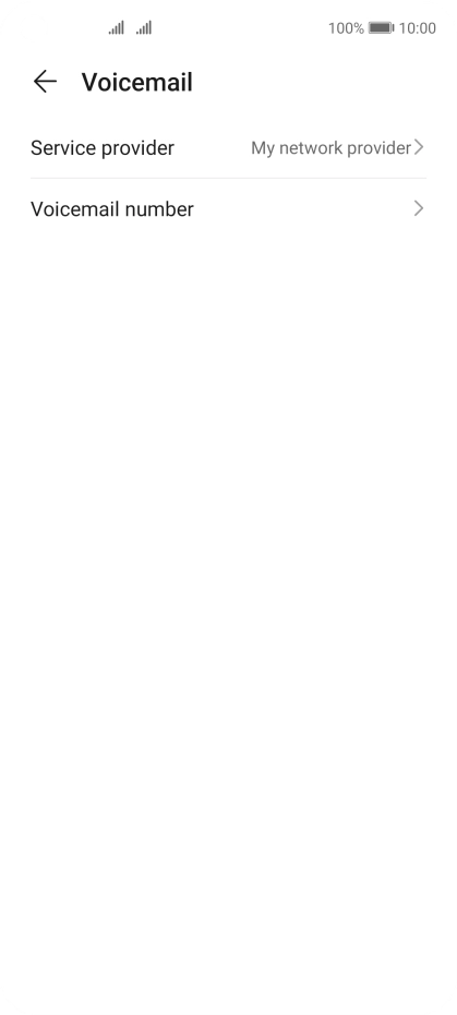 Press Voicemail number.