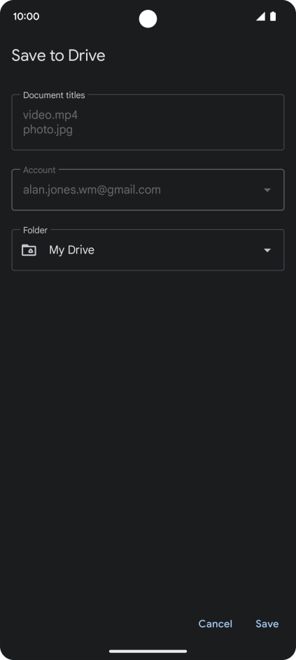 Press the field below 