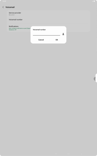 Key in +447953222222 and press OK.