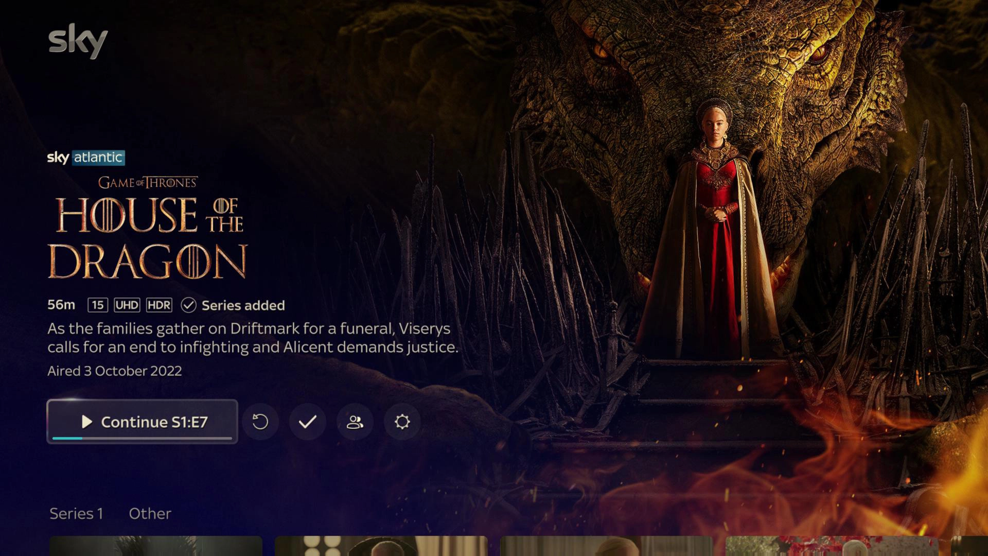 Select playback of content.