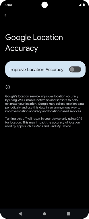 If you press the indicator next to 