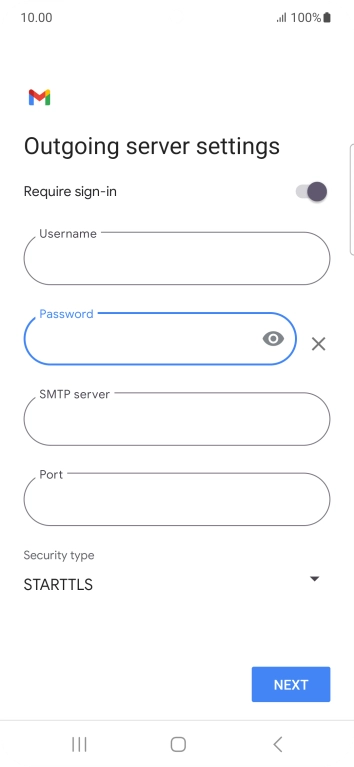 Press the field below 
