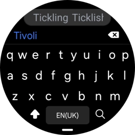Key in the required destination and press the search icon.