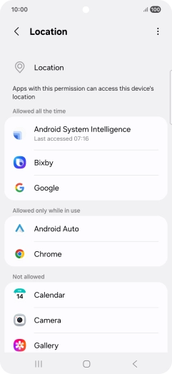 Press the required app.