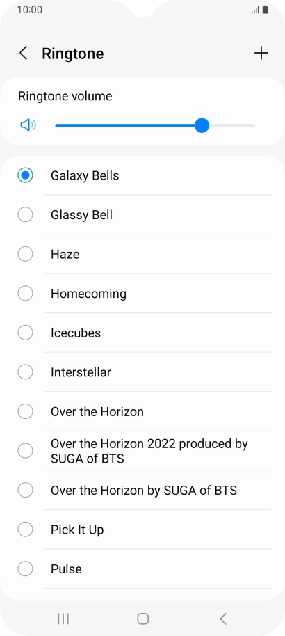 Press the required ring tones to hear them.