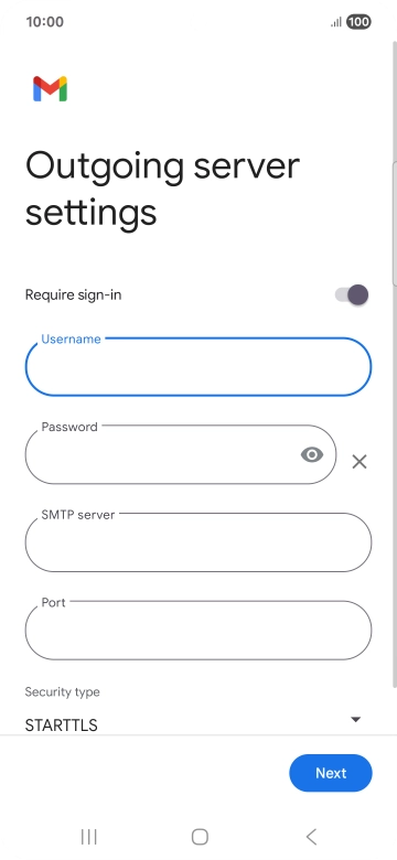Press the field below 