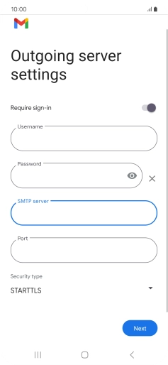 Press the field below 