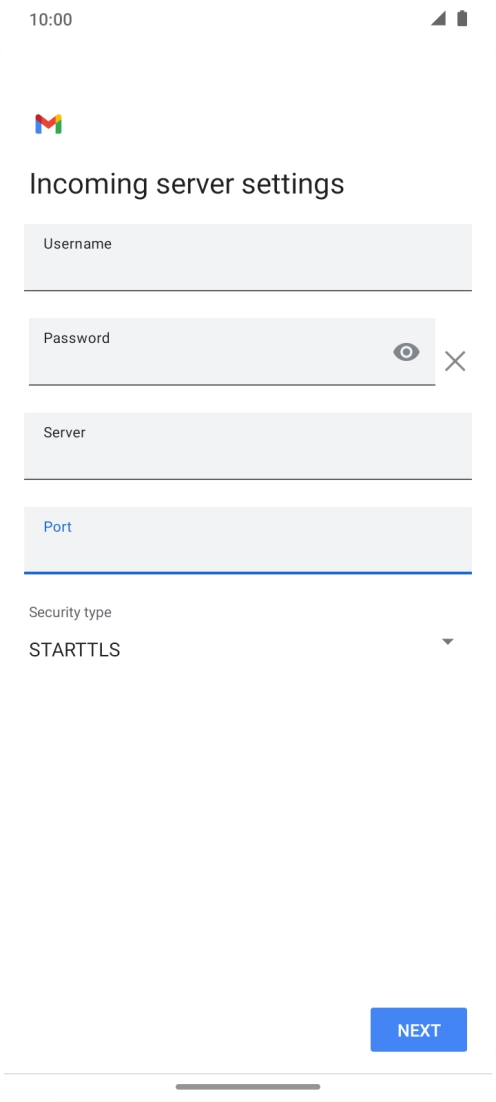 Press the drop down list below 