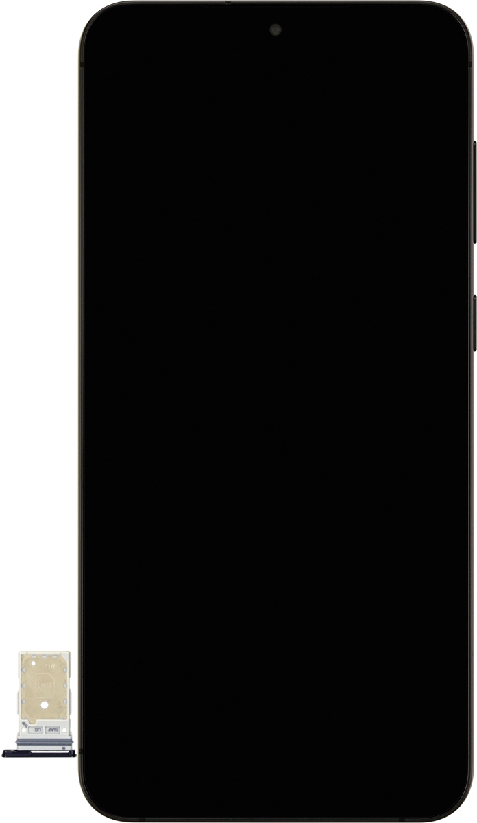 Turn your SIM as illustrated in the first SIM holder and place it in the SIM holder.