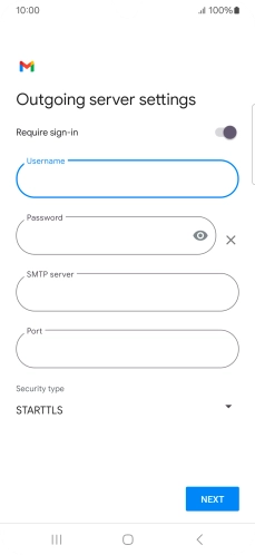 Press the field below 