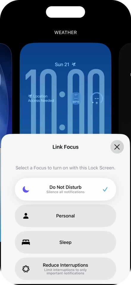 Press the close icon.
