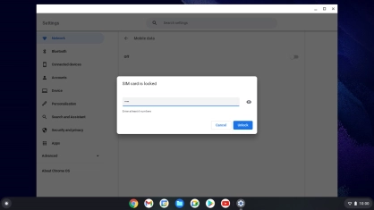 Key in your PIN and click Unlock. The default PIN is 1111.