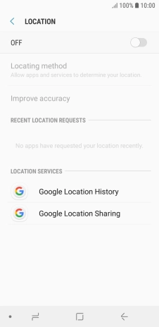 Press the indicator to turn the function on or off.