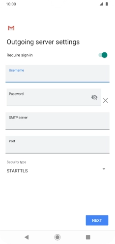Press the field below 