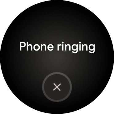 Press the end icon when you've found your phone.