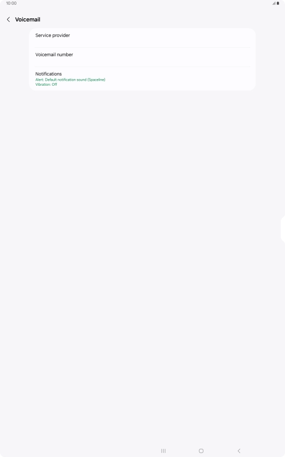 Press Voicemail number.