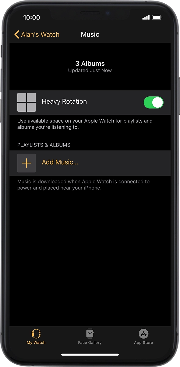 On your phone: Press the indicator next to 