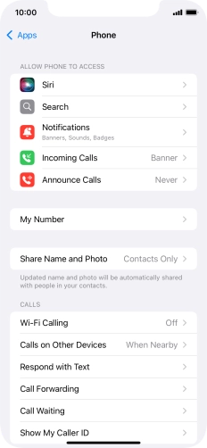 Press Wi-Fi Calling.