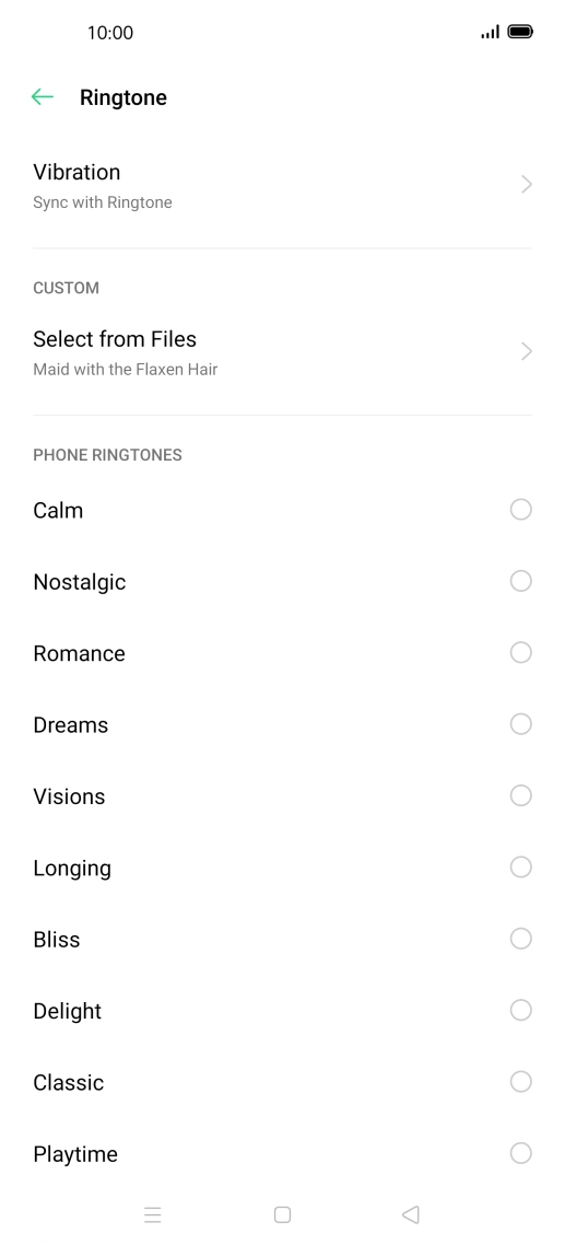 Press the Home key to return to the home screen.