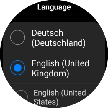 Press the required language.