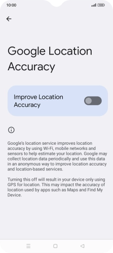 If you press the indicator next to 