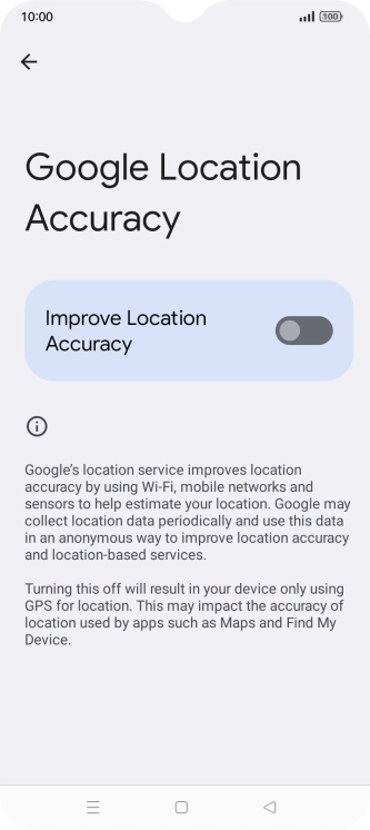 If you press the indicator next to 