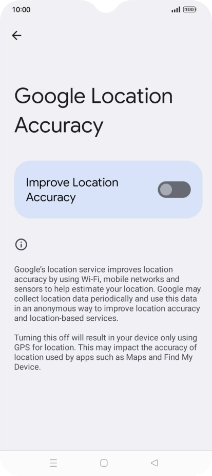 If you press the indicator next to 