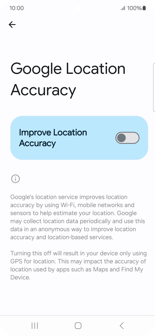 If you press the indicator next to 