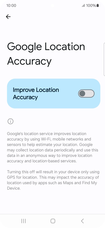 If you press the indicator next to 