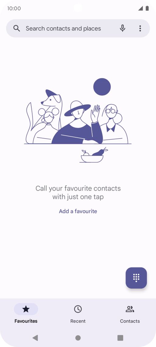Press the menu icon.
