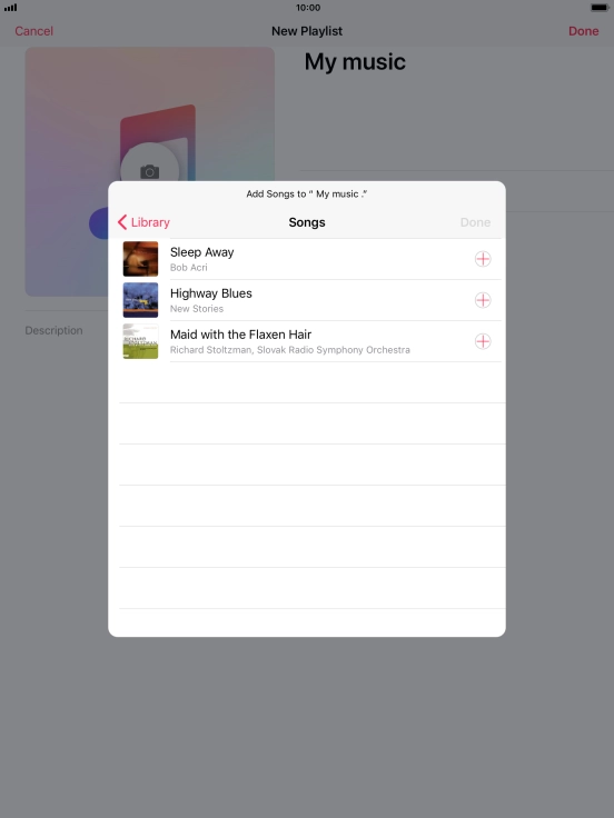 Go to the required category and press the required audio file.