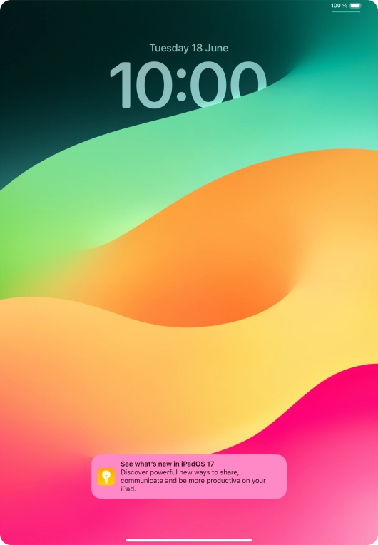 Press the required notification and follow the instructions on the screen to use the selected function.