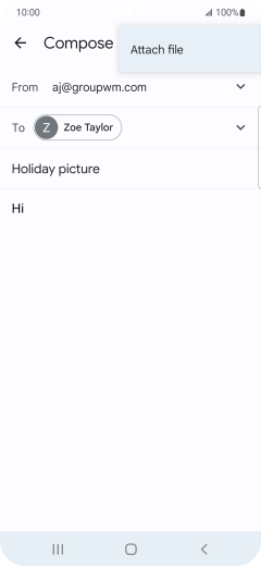 Press Attach file and go to the required folder.