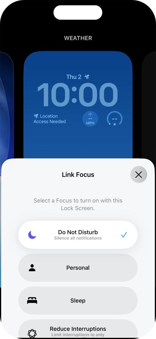 Press the close icon.