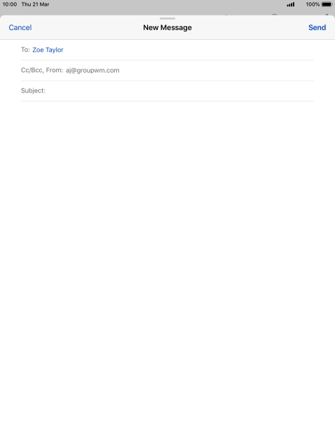 Press Subject and key in the required subject.