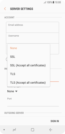 Press None to turn off the function.