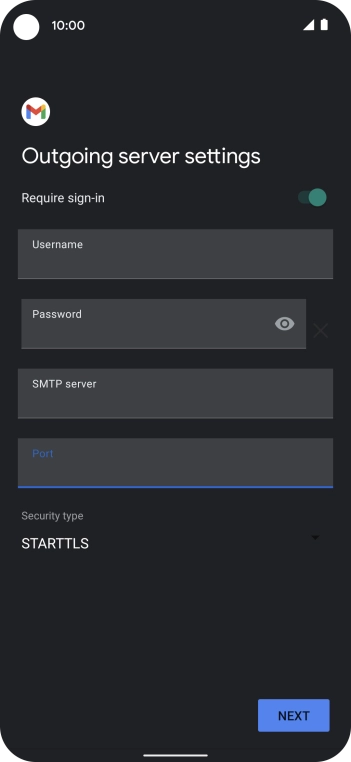 Press the drop down list below 