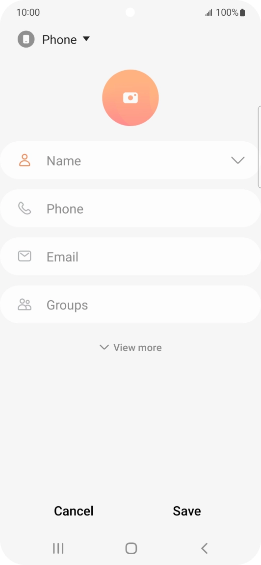 Press the address book drop down list.