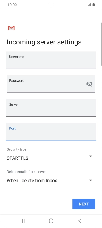 Press the drop down list below 