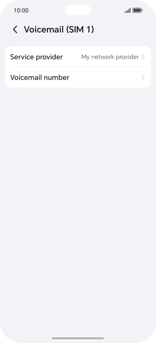 Press Voicemail number.