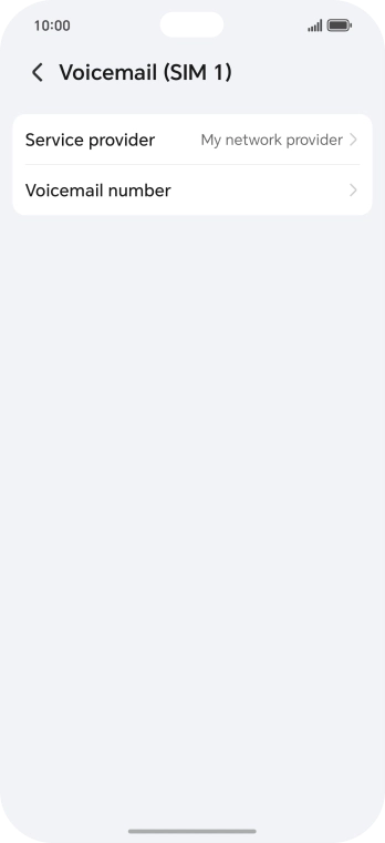 Press Voicemail number.