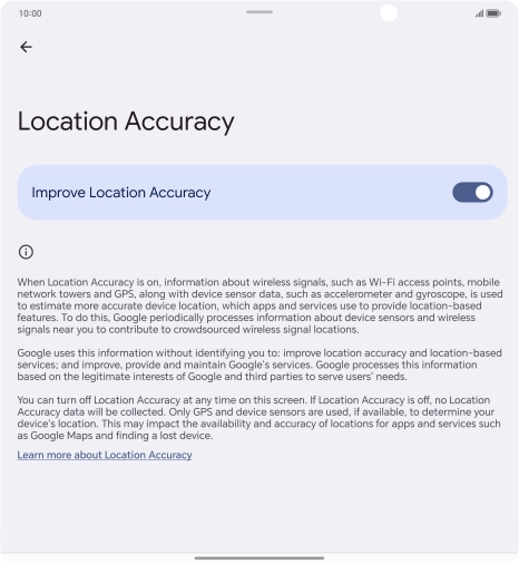 If you press the indicator next to 