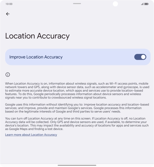 If you press the indicator next to 
